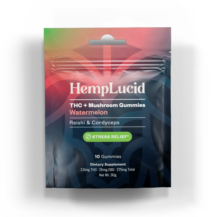 Hemp Lucid Gummies 10ct / Water Melon 2.5g THC